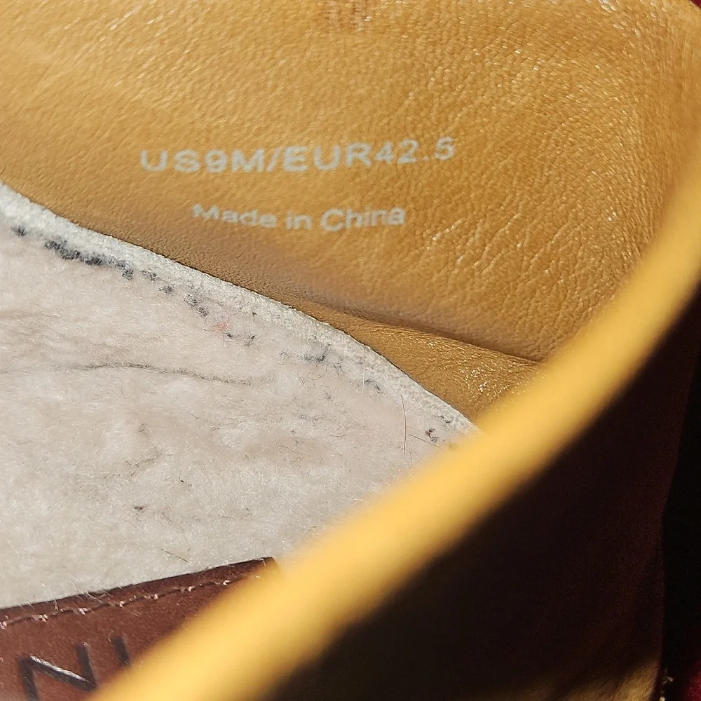 MenVinceMen's Gino-2 Shearling Slip On Moccasins Size 9